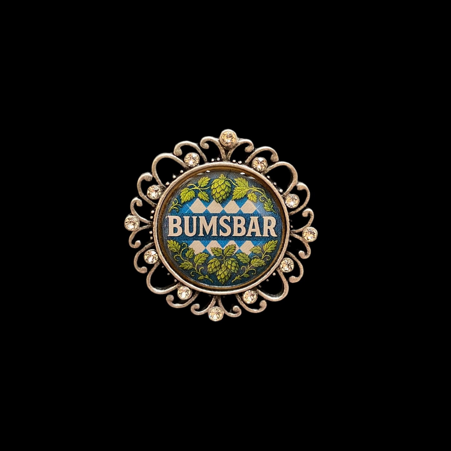 Brosche Bumsbar