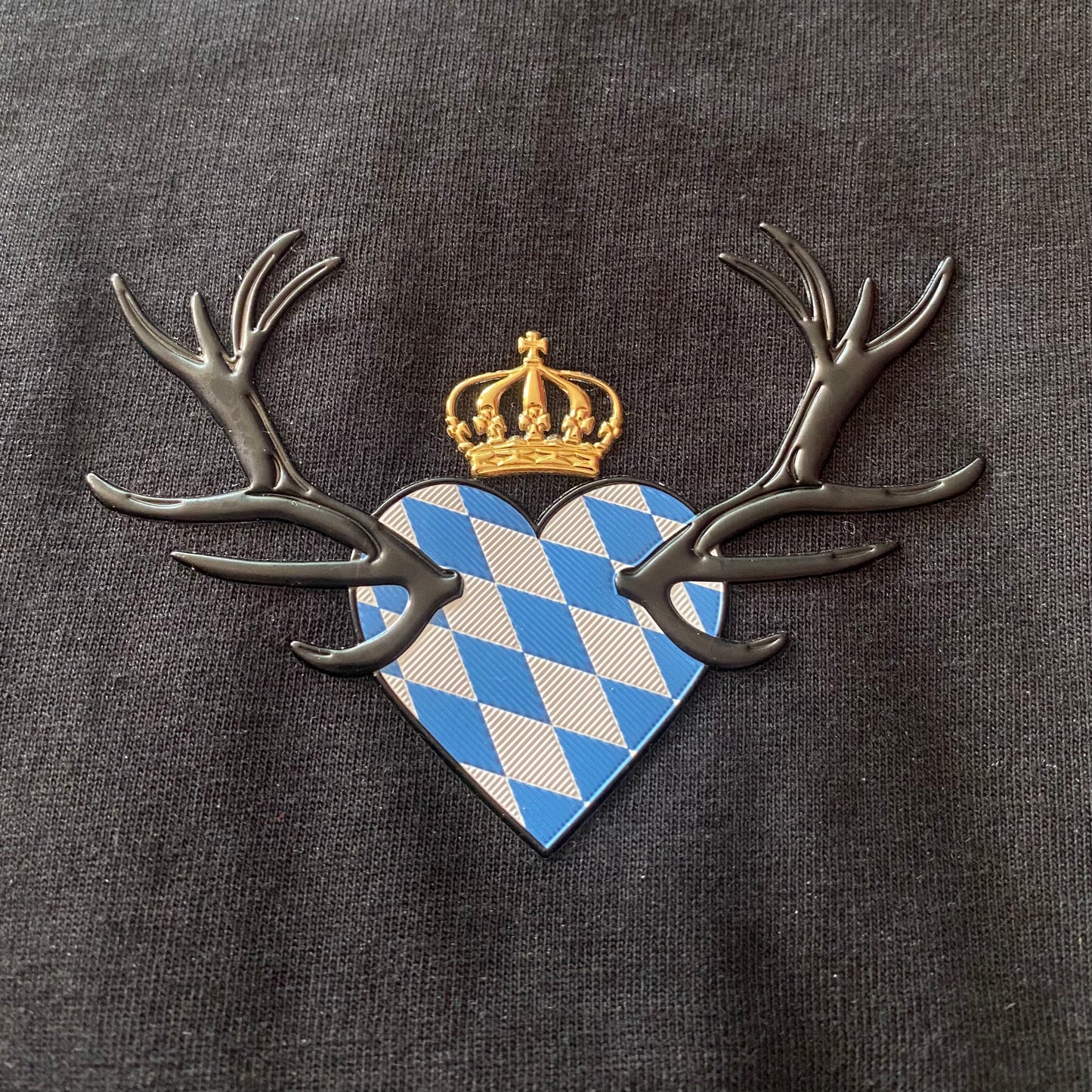 Unisex T-Shirt Boarischer Rebell Schwarz