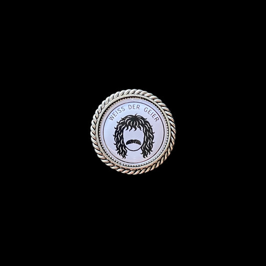 Pin Weiss der Geier