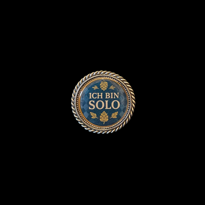 Pin Ich bin Solo (Blau)