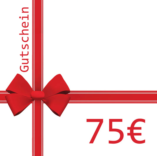 75 Euro Geschenkgutschein
