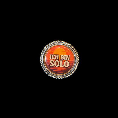 Pin Ich bin Solo (Orange)