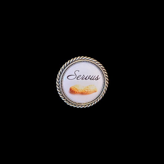 Pin Servus Erdnuss