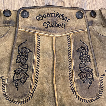 Herren Lederhose Hopfen 3D Stick