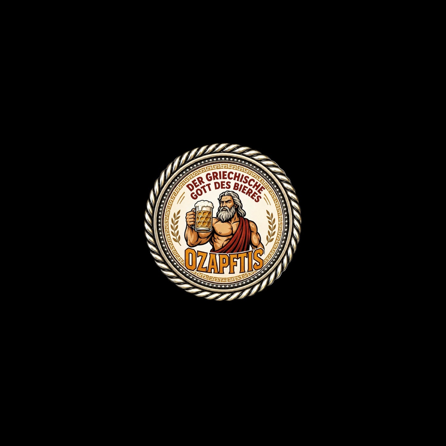 Pin Der griechische Gott des Bieres Ozaptis