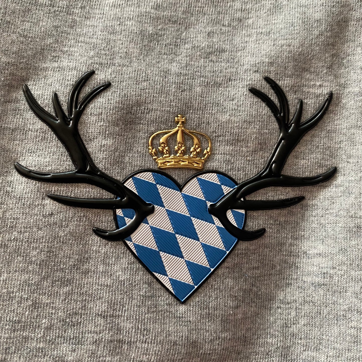 Unisex T-Shirt Boarischer Rebell Hellgrau