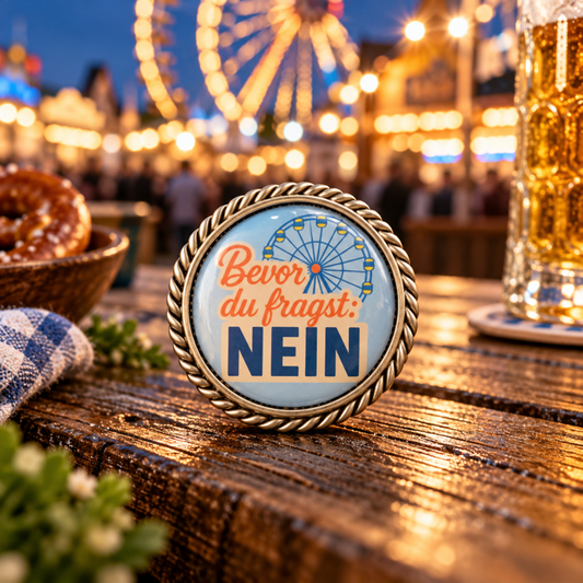 Pin Bevor du fragst: NEIN