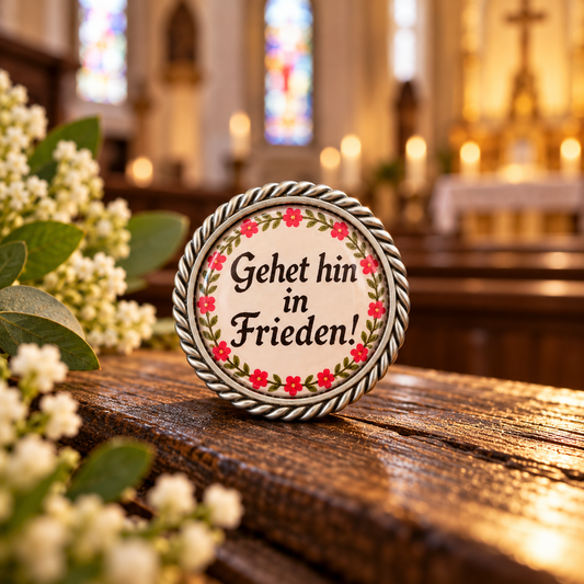 Pin Gehet hin in Frieden!
