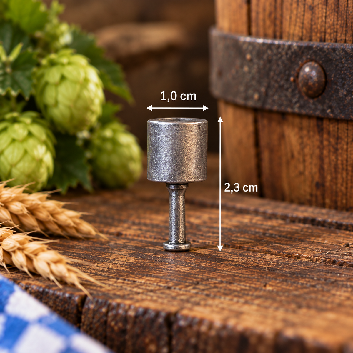 Pin Hammer aus Zinnguss