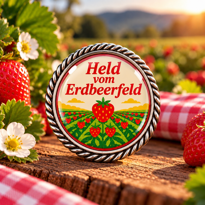 Pin Held vom Erdbeerfeld