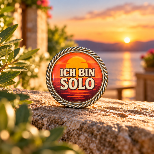 Pin Ich bin Solo (Orange)