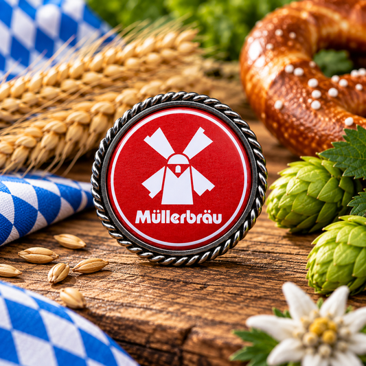 Pin Müllerbräu Mühle (Rot)
