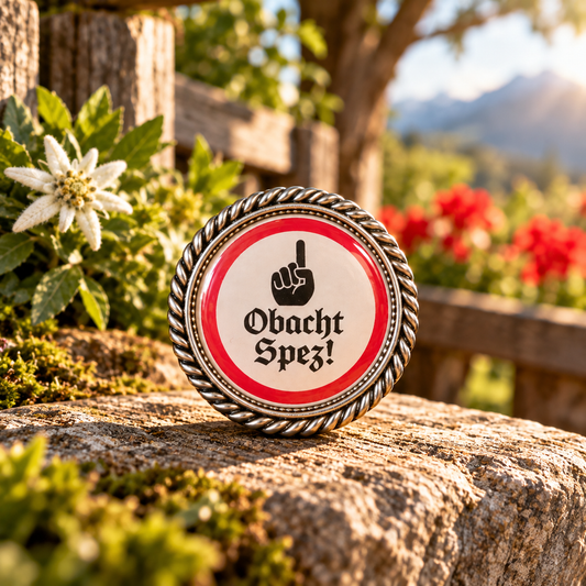 Pin Obacht Spezi!