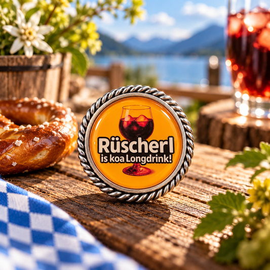 Pin Rüscherl is koa Longtrink!