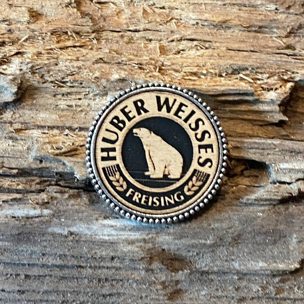 Broschen Brauerei Huber Weisses